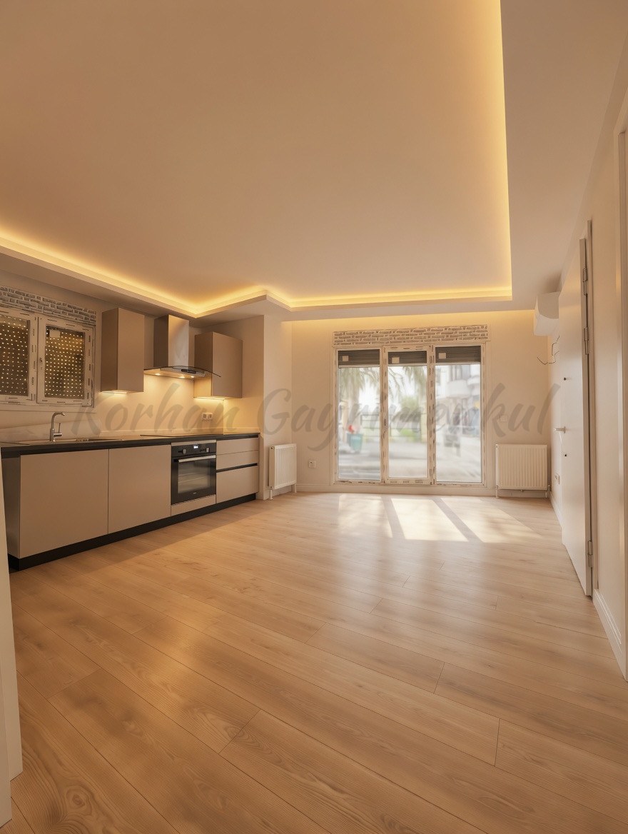 CADDEBOSTAN SAHİLDE PARKA YAKIN GİRİŞ KAT 42M2 NET 1+1 SIFIR
