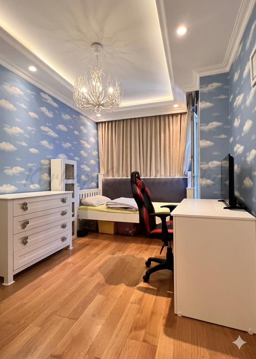 ÇENGELKÖY SULTAN MAKAMINDA 180m2 NET 4+1 ÖZEL DEKORASYONLU BOĞAZ MANZARALI ARA KAT