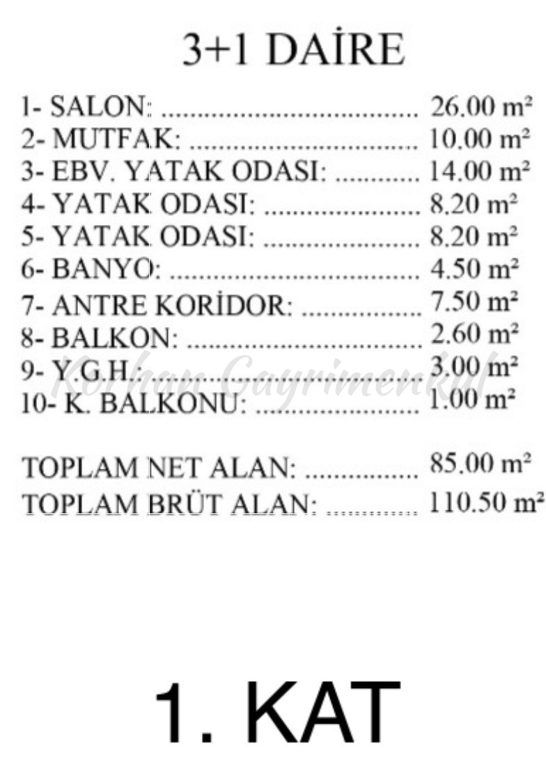 ERENKÖY ÖMERPAŞA ETHEMEFENDİ ARASI BALKONLU 70M2 NET 2+1