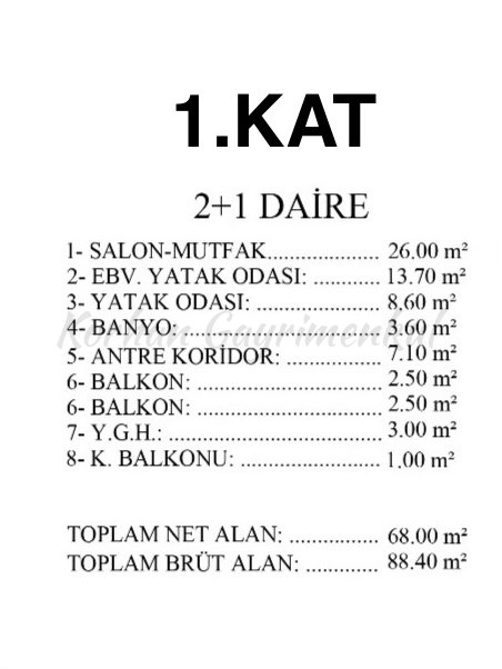 ERENKÖY ÖMERPAŞA ETHEMEFENDİ ARASI BALKONLU 70M2 NET 2+1