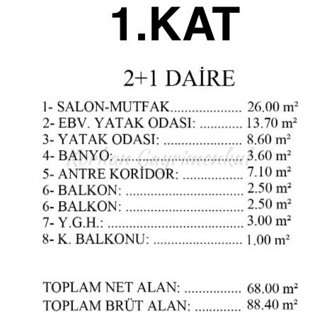 ERENKÖY ÖMERPAŞA ETHEMEFENDİ ARASI BALKONLU 70M2 NET 2+1