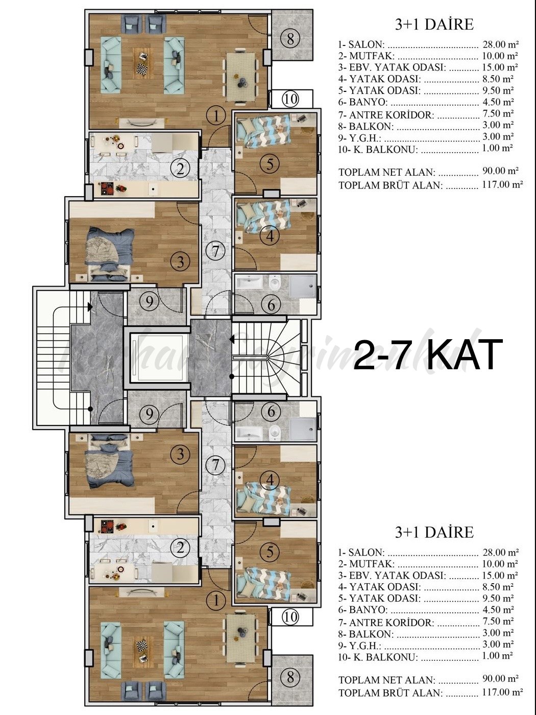 ERENKÖY ÖMERPAŞA ETHEMEFENDİ ARASI BALKONLU 90M2 NET 3+1