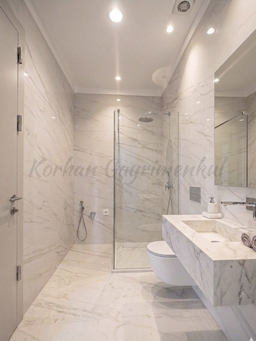 CADDEBOSTAN SAHİLDE BALKONLU 104M2 NET 3+1 SIFIR