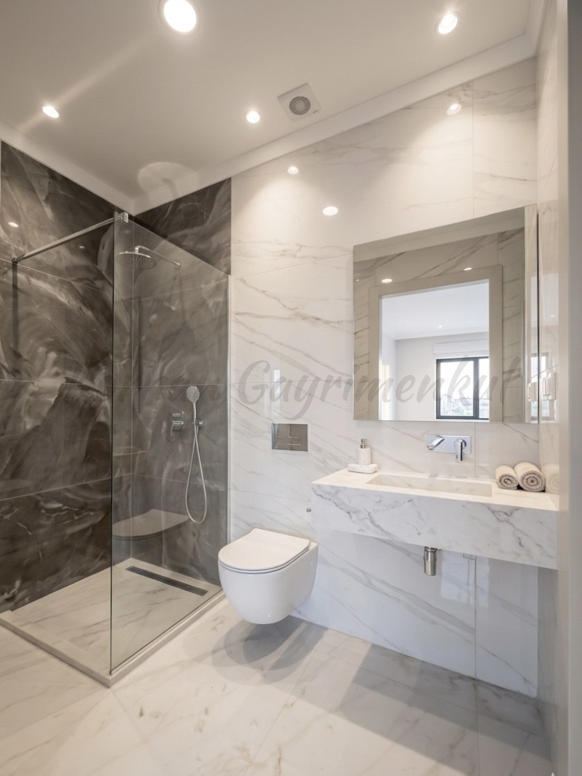 CADDEBOSTAN SAHİLDE EBEVEYN BANYOLU 86M2 NET 2+1 SIFIR