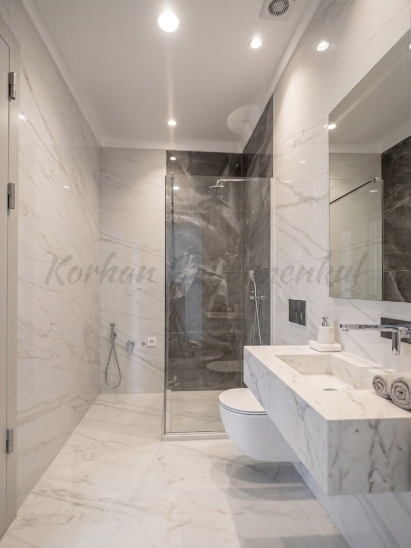 CADDEBOSTAN SAHİLDE EBEVEYN BANYOLU 86M2 NET 2+1 SIFIR