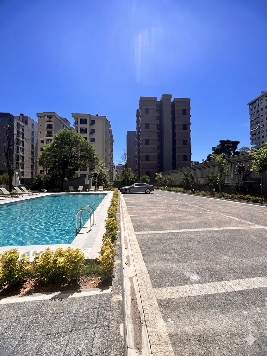 SUADİYE BEYMEN ARKASI BALKONLU YÜZME HAVUZLU 105M2 NET 3+1 SIFIR