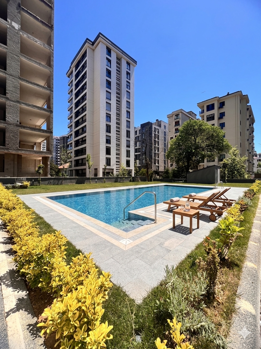 SUADİYE BEYMEN ARKASI BALKONLU YÜZME HAVUZLU 105M2 NET 3+1 SIFIR