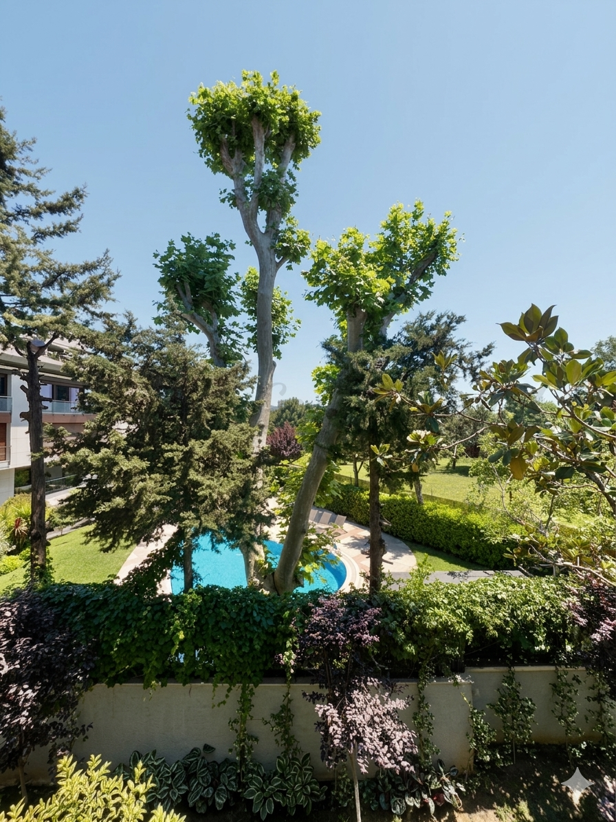 YALI PARSELİNDE SIFIR 7/24 GÜVENLİKLİ 240m2 4+1 GENİŞ BALKONLU YEŞİLLİKLER İÇİNDE