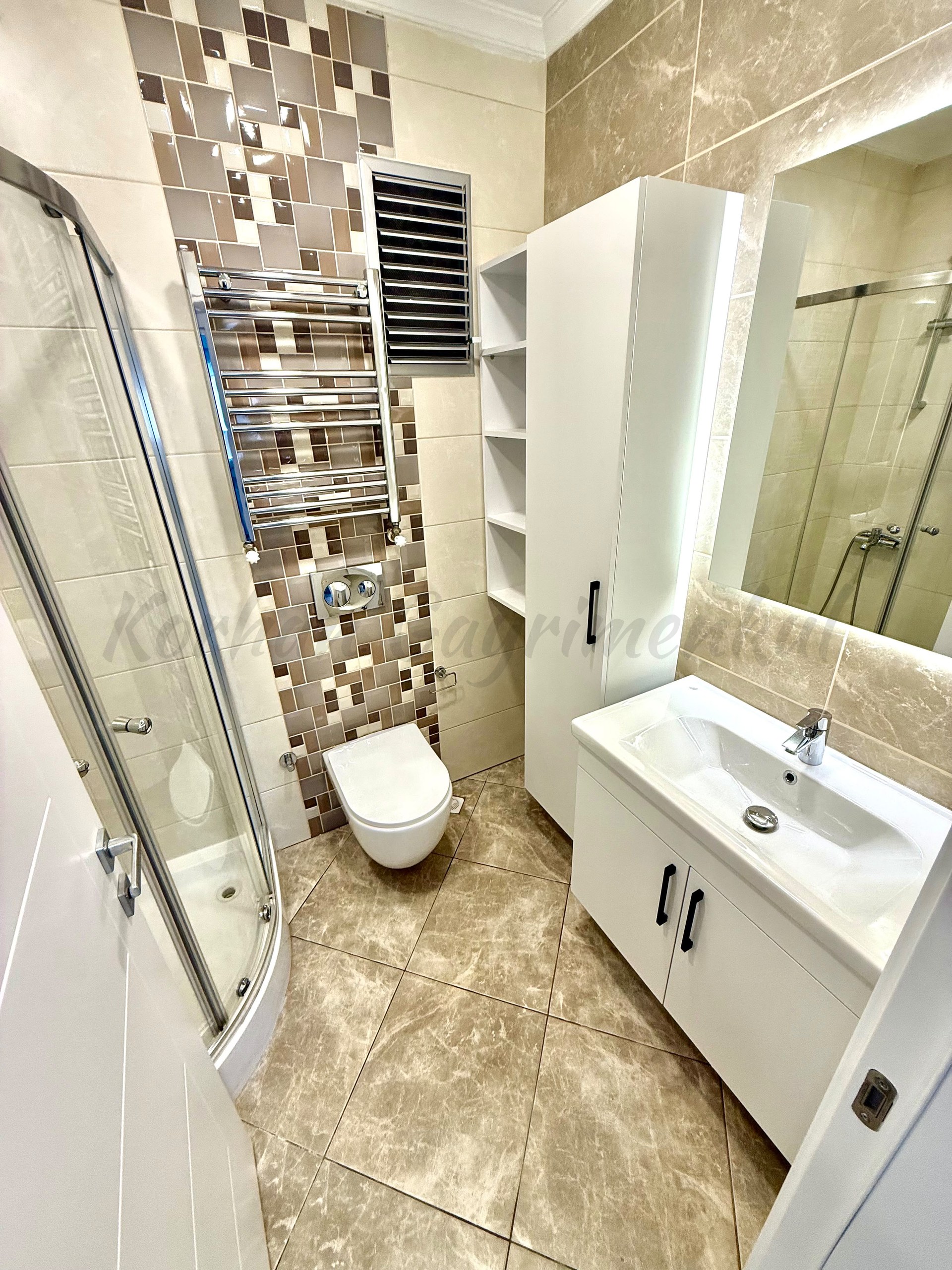 ÇİFTEHAVUZLAR YEŞİLBAHARDA 2015 YAPIMI 80M2 NET 3+1 YÜKSEK GİRİŞ